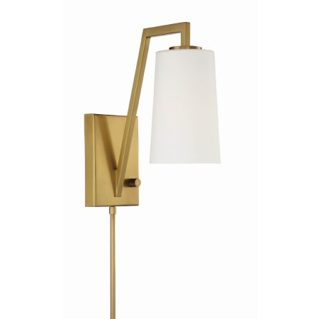 A large image of the Crystorama Lighting Group AVO-B4201 Aged Brass