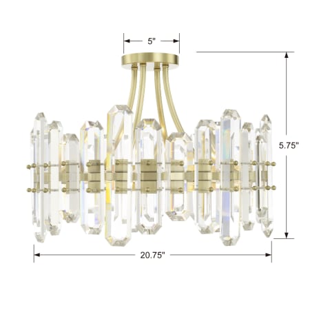 A large image of the Crystorama Lighting Group BOL-8884 Alternate Image