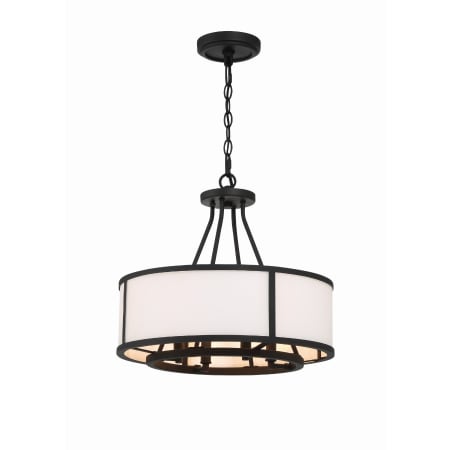 A large image of the Crystorama Lighting Group BRY-8004 Black Forged