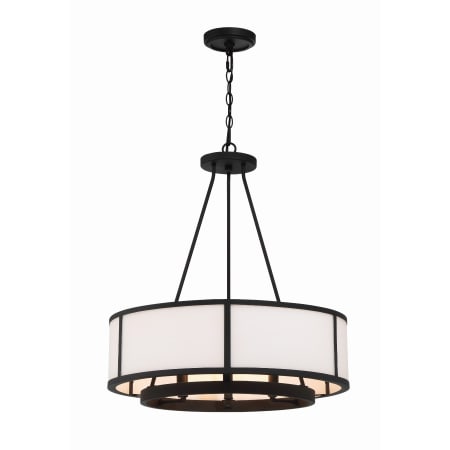 A large image of the Crystorama Lighting Group BRY-8006 Black Forged
