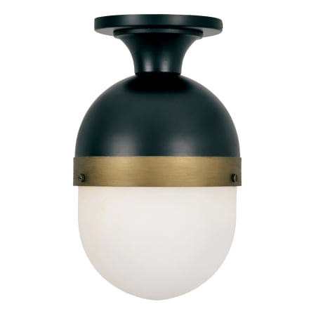 A large image of the Crystorama Lighting Group CAP-8500 Matte Black / Textured Gold