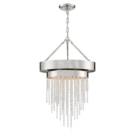 A large image of the Crystorama Lighting Group CLA-A3205-CL-MWP Polished Nickel