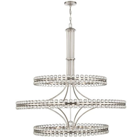 A large image of the Crystorama Lighting Group CLO-8000 Brushed Nickel