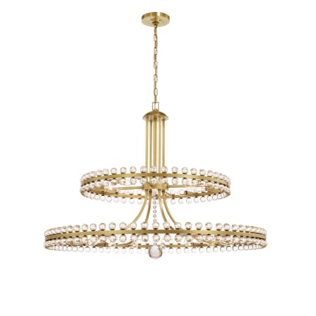 A large image of the Crystorama Lighting Group CLO-8890 Aged Brass