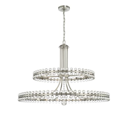 A large image of the Crystorama Lighting Group CLO-8890 Brushed Nickel