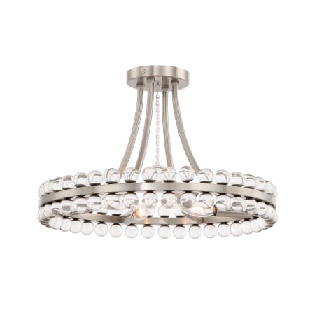 A large image of the Crystorama Lighting Group CLO-8894 Brushed Nickel