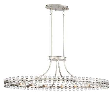 A large image of the Crystorama Lighting Group CLO-8897 Brushed Nickel