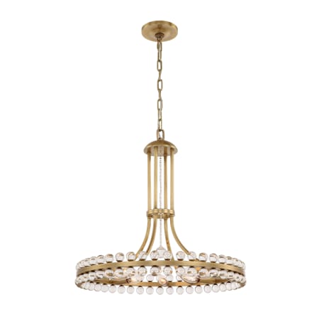 A large image of the Crystorama Lighting Group CLO-8898 Aged Brass