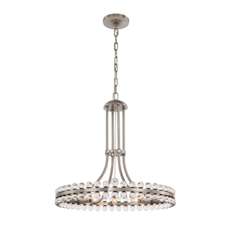 A large image of the Crystorama Lighting Group CLO-8898 Brushed Nickel
