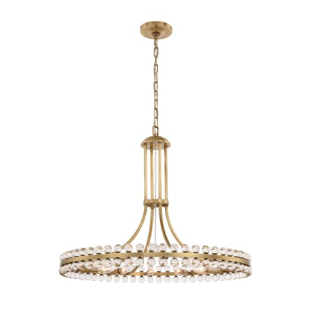 A large image of the Crystorama Lighting Group CLO-8899 Aged Brass