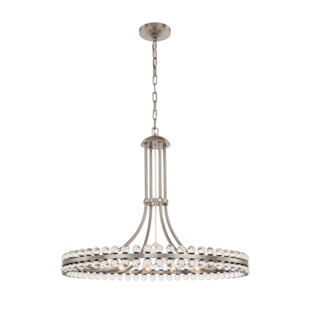 A large image of the Crystorama Lighting Group CLO-8899 Brushed Nickel