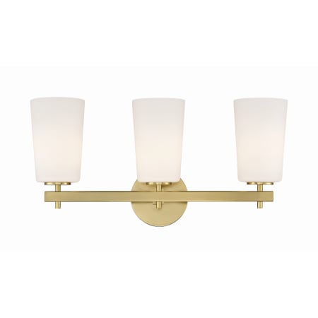 A large image of the Crystorama Lighting Group COL-103 Aged Brass