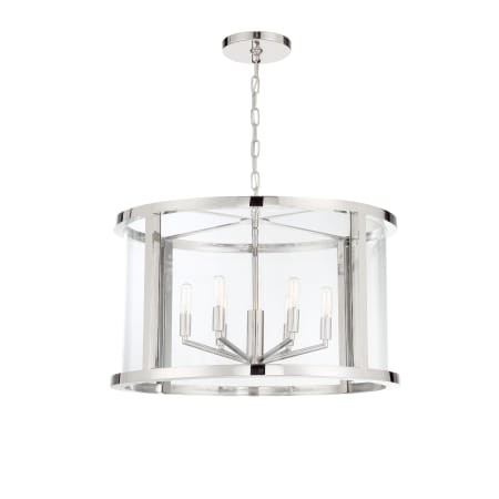 A large image of the Crystorama Lighting Group DEV-B8066 Polished Nickel