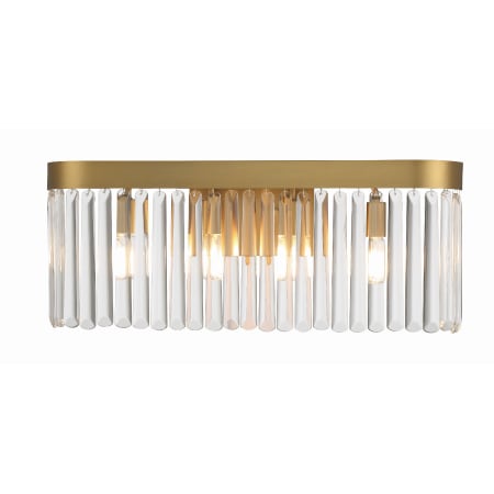 A large image of the Crystorama Lighting Group EMO-5403 Modern Gold