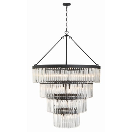 A large image of the Crystorama Lighting Group EMO-5409 Black Forged