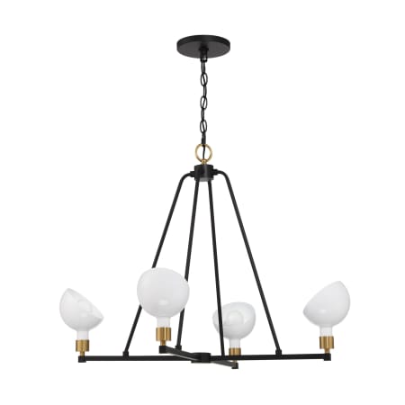 A large image of the Crystorama Lighting Group GIG-814 Black / Aged Brass