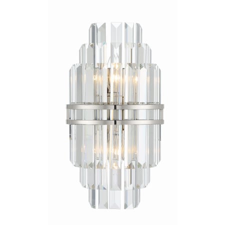 A large image of the Crystorama Lighting Group HAY-1402 Polished Nickel