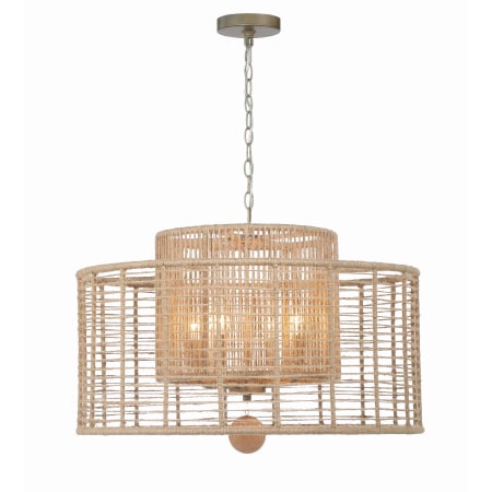 A large image of the Crystorama Lighting Group JAY-A5004 Burnished Silver