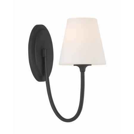 A large image of the Crystorama Lighting Group JUN-10321 Black Forged