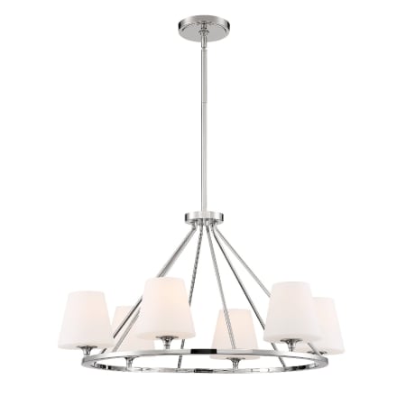 A large image of the Crystorama Lighting Group KEE-A3006 Polished Nickel