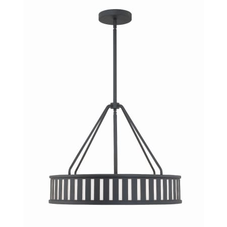 A large image of the Crystorama Lighting Group KEN-8304 Black Forged