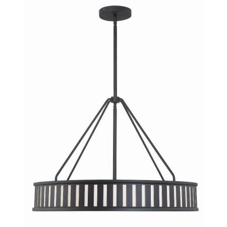 A large image of the Crystorama Lighting Group KEN-8306 Black Forged