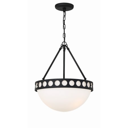A large image of the Crystorama Lighting Group KIR-B8105 Black Forged
