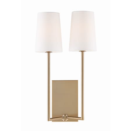 A large image of the Crystorama Lighting Group LEN-252 Vibrant Gold