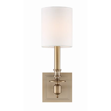 A large image of the Crystorama Lighting Group LLO-481 Aged Brass