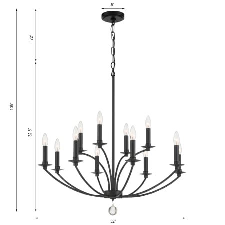 A large image of the Crystorama Lighting Group MIL-8012 Alternate Image