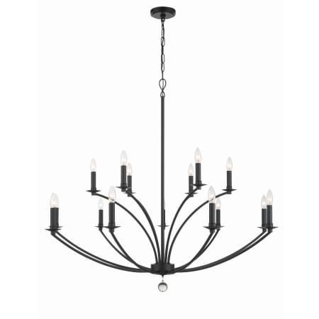 A large image of the Crystorama Lighting Group MIL-8015 Black