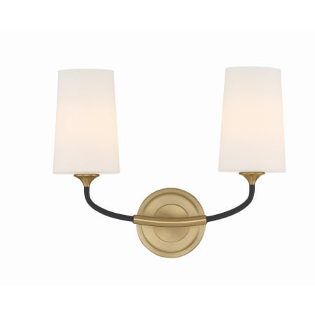 A large image of the Crystorama Lighting Group NIL-70012 Black Forged / Modern Gold