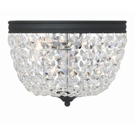 A large image of the Crystorama Lighting Group NOL-312-CL-MWP Black Forged