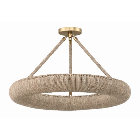 A large image of the Crystorama Lighting Group OAK-7536_CEILING Soft Gold