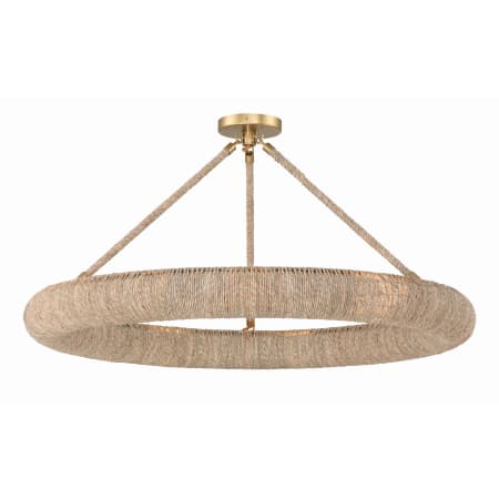 A large image of the Crystorama Lighting Group OAK-7538_CEILING Soft Gold