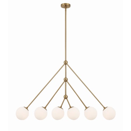 A large image of the Crystorama Lighting Group OMN-3006 Aged Brass