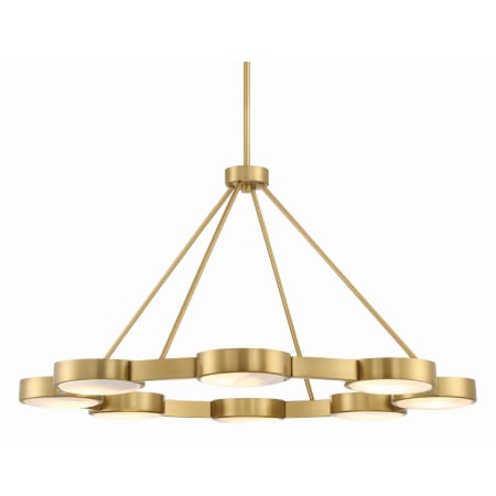 A large image of the Crystorama Lighting Group ORS-738-ST Modern Gold