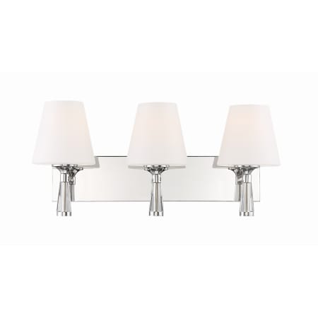 A large image of the Crystorama Lighting Group RAM-A3403 Polished Nickel