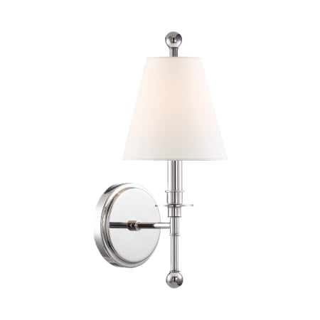 A large image of the Crystorama Lighting Group RIV-382 Polished Nickel
