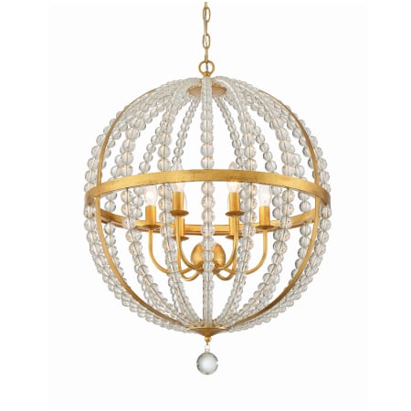 A large image of the Crystorama Lighting Group ROX-A9006 Antique Gold