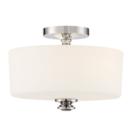 A large image of the Crystorama Lighting Group TRA-A3302 Polished Nickel