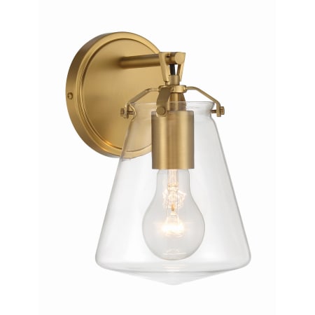 A large image of the Crystorama Lighting Group VSS-7001 Luxe Gold