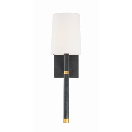 A large image of the Crystorama Lighting Group WES-9901 Black / Antique Gold