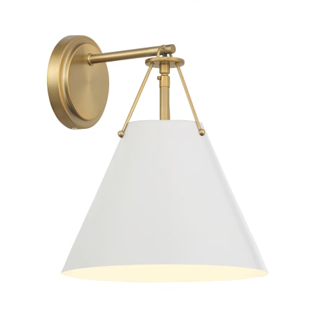 A large image of the Crystorama Lighting Group XAV-B8311 Vibrant Gold / White