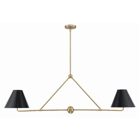 A large image of the Crystorama Lighting Group XAV-B9307 Vibrant Gold