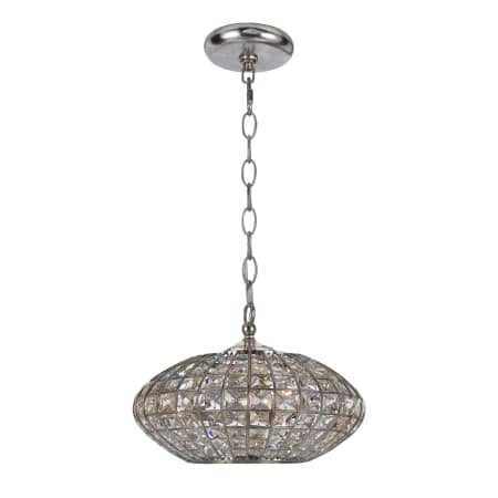 A large image of the Crystorama Lighting Group 343-SA Antique Silver / Golden Gray Clear Hand Cut