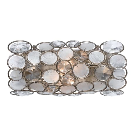A large image of the Crystorama Lighting Group 522-SA Antique Sliver / Clear Crystal and Capis Shell