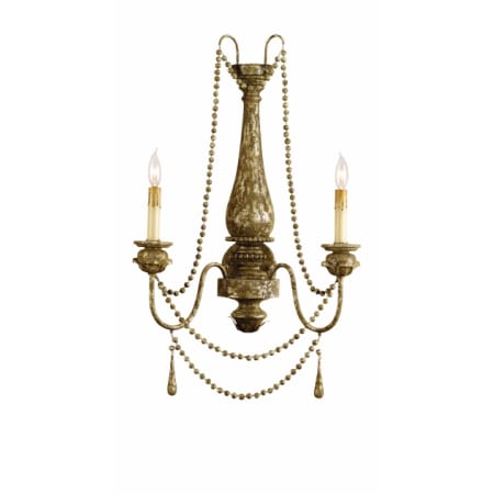 A large image of the Currey and Company 5026 Distressed Silver Leaf