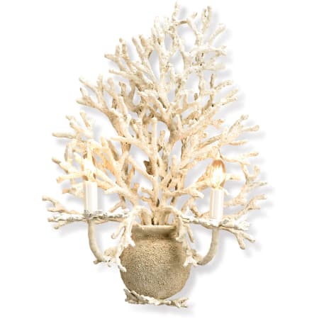 A large image of the Currey and Company 5035 White Coral/ Natural sand