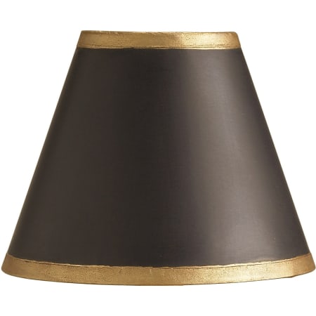 A large image of the Currey and Company 0210 Black w/ HP Gold Trim